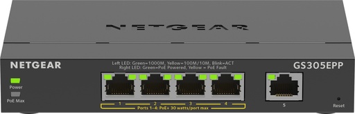 Netgear Switch GS305EPP100PES